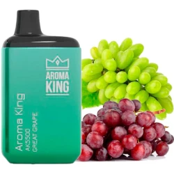 Одноразовая электронная сигарета Aroma King Great Grape (Грейт Виноград) (5500 Затяжек)