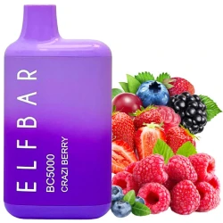 Одноразовая электронная сигарета Elf Bar BC Crazi Berry (Крейзи Ягода) (5000 затяжек)