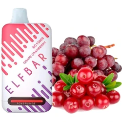 Одноразовая электронная сигарета Elf Bar BC Grape Cranberry (Виноград Клюква) (15000 затяжек)