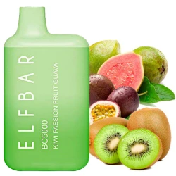 Одноразовая электронная сигарета Elf Bar BC Kiwi Passion Fruit Guava (Киви Маракуйя Гуава) (5000 Затяжек)