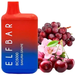 Одноразовая электронная сигарета Elf Bar BC Sakura Grape (Сакура Виноград) (5000 Затяжек)