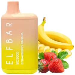 Одноразовая электронная сигарета Elf Bar BC Strawberry Banana (Клубника Банан) (5000 Затяжек)