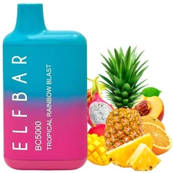 Одноразовая электронная сигарета Elf Bar BC Tropical Rainbow Blast (Тропикал Рейнбоу Бласт) (5000 Затяжек)