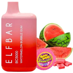 Одноразовая электронная сигарета Elf Bar BC Watermelon Bubble Gum (Арбуз Бабл Гамм) (5000 Затяжек)