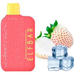 Одноразовая электронная сигарета Elf Bar EP White Strawberry Ice (Белая Клубника Лед) (8000 Затяжек)
