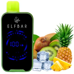 Одноразовая электронная сигарета Elf Bar FS Kiwi Pineapple Ice (Киви Ананас Лед) (18000 затяжек)