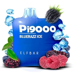 Одноразовая электронная сигарета Elf Bar Pi Blue Razz Ice (Блу Разз Лед) (9000 Затяжек)