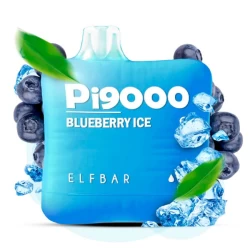 Одноразовая электронная сигарета Elf Bar Pi Blueberry Ice (Черника Лед) (9000 Затяжек)
