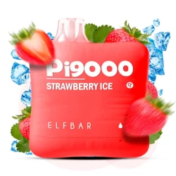 Одноразовая электронная сигарета Elf Bar Pi Strawberry Ice (Клубника Лед) (9000 Затяжек)