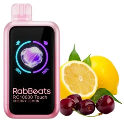 Одноразовая электронная сигарета Elf Bar RC Touch RabBeats Cherry Lemon (Вишня Лимон) (10000 Затяжек)