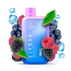 Одноразовая электронная сигарета Elf Bar Raya D1 Blue Razz Ice (Блу Разз Лед) (13000 Затяжек)