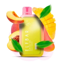 Одноразовая электронная сигарета Elf Bar Raya D1 Peach Mango (Персик Манго) (13000 Затяжек)