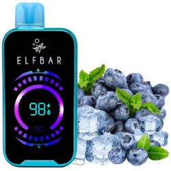 Одноразовая электронная сигарета Elf Bar Raya D2 Blueberry Ice (Черника Лед) (20000 Затяжек)
