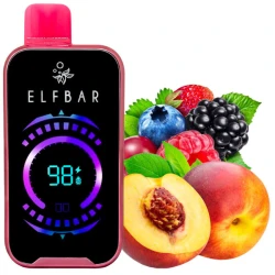 Одноразовая электронная сигарета Elf Bar Raya D2 Peach Berry (Персик Ягода) (20000 Затяжек)