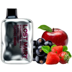 Одноразовая электронная сигарета Lost Mary OS Strawberry Apple Blackcurrant (Клубника Яблоко Черная Смородина) (5000 Затяжек)