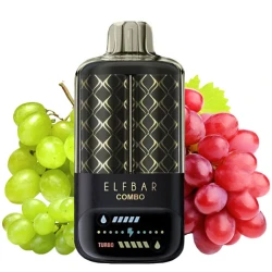 Одноразовая электронная сигарета Elf Bar Combo Green Grape + Grape (Зеленый Виноград + Виноград) (25000 Затяжек)