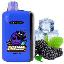 Одноразовая электронная сигарета Elf Bar GH Black Ice (Блэк Айс) (23000 затяжек) (2% Nic)
