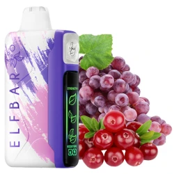 Одноразовая электронная сигарета Elf Bar Nic King Grape Cranberry (Виноград Клюква) (30000 Затяжек)