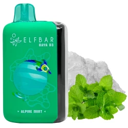 Одноразовая электронная сигарета Elf Bar Raya D3 Alpine Mint (Альпийская Мята) (25000 Затяжек)