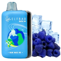 Одноразовая электронная сигарета Elf Bar Raya D3 Blue Razz Ice (Блу Разз Лед) (25000 Затяжек)