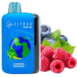 Одноразовая электронная сигарета Elf Bar Raya D3 Blueberry Raspberry (Черника Малина) (25000 Затяжек)