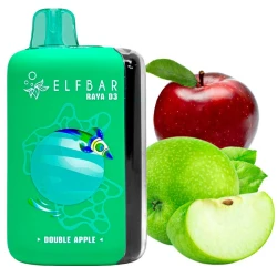 Одноразовая электронная сигарета Elf Bar Raya D3 Double Apple (Двойное Яблоко) (25000 Затяжек)