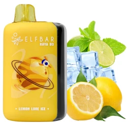 Одноразовая электронная сигарета Elf Bar Raya D3 Lemon Lime Ice (Лимон Лайм Лед) (25000 Затяжек)