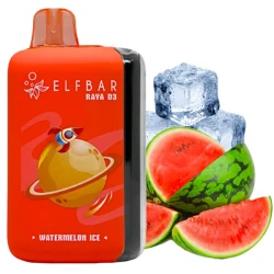 Одноразовая электронная сигарета Elf Bar Raya D3 Watermelon Ice (Арбуз Лед) (25000 Затяжек)
