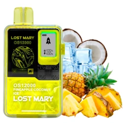 Одноразовая электронная сигарета Lost Mary OS Pineapple Coconut Ice (Ананас Кокос Лед) (12000 Затяжек)