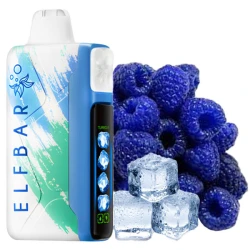 Одноразовая электронная сигарета Elf Bar Ice King Blue Razz Ice (Блу Разз Лед) (40000 Затяжек)
