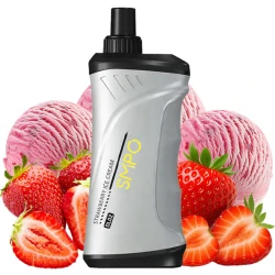 Одноразовая электронная сигарета SMPO DL02 Strawberry Ice Cream (Клубника Мороженое) (10000 Затяжек)