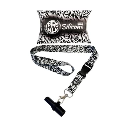 Персональный мундштук в упаковке Personalka Silicone Pro Calligraffiti (Черный с белым)