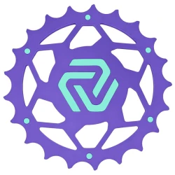 Подставка под колбу силиконовая Amotion Pedal RX Grape (Фиолетовый с бирюзовым)