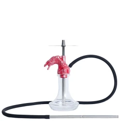 Шахта Hookah 2x2 Dragon Born (Червоний з сріблястим)