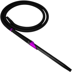 Шланг силиконовый Interhookah Saw (Черный с фиолетовым)