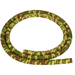 Шланг силиконовый без мундштука Amy Deluxe Camouflage Soft Touch (Желтый с зеленым)