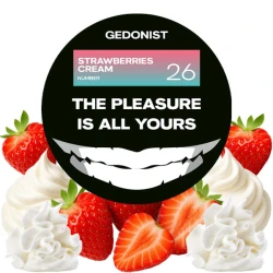 Тютюн Gedonist №26 Strawberries Cream (Строуберріс Крем) 100 гр