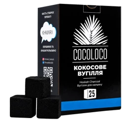 Вугілля кокосове Khmara Coco Loco 1кг 72кубика в упаковці