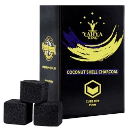 Уголь кокосовый Yahya Elegance King 1кг 72кубика в упаковке
