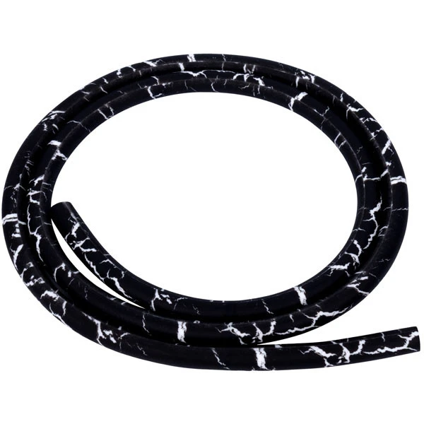 Шланг силіконовий без мундштуку Black Marble (Чорний з білим)