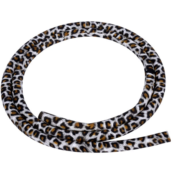 Шланг силиконовый без мундштука Leopard (Белый с коричневым)