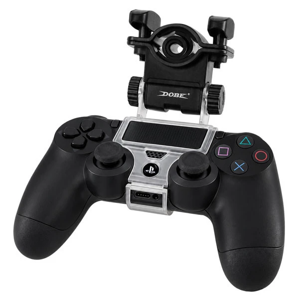 Тримач мундштука для геймпаду PS4 (Чорний з прозорим)