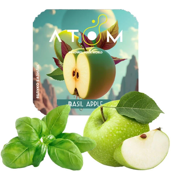 Табак Atom Basil Apple (Базилик Яблоко) 50 гр