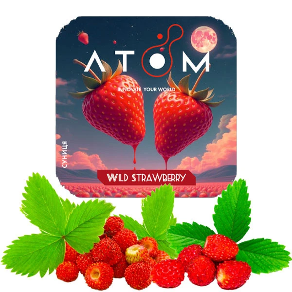Табак Atom Wild Strawberry (Земляника) 50 гр