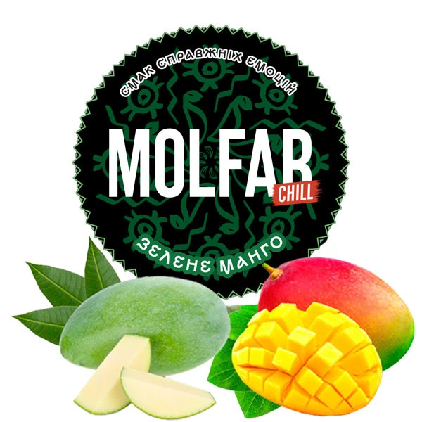 Тютюн Molfar Tobacco Chill Line Зелене Манго 100 гр